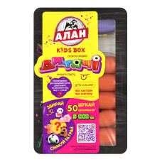 Сосиски варені Дитячі Kids box Алан в/с лоток 0.235кг