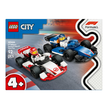 Конструктор для дітей від 4років №60464 F1 Williams racing&Haas F1 race cars City Lego 92ел