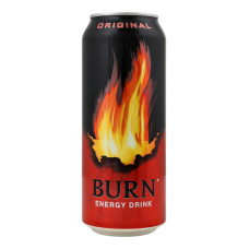 Напій енергетичний безалкогольний сильногазований Original Burn з/б 500мл