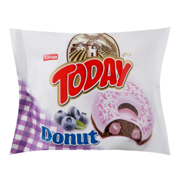 Кекс в глазурі з начинкою зі смаком чорниці Donut Today м/у 50г