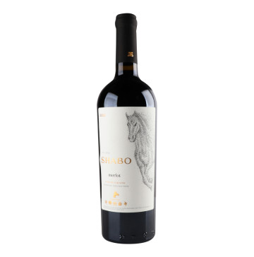 Вино 0.75л 13.6% червоне сухе Merlot Shabo пл