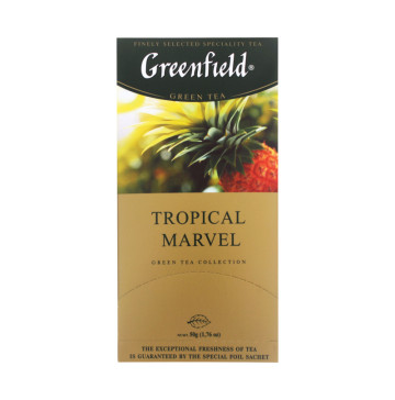 Чай зеленый Tropical Marvel Greenfield к/у 25*2г/уп