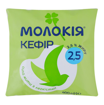 Кефір 2.5% Молокія м/у 400г