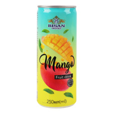 Напій безалкогольний соковий негазований пастеризований Манго Bisan Drinks з/б 250мл