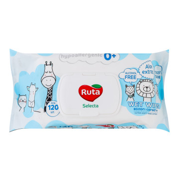 Серветки вологі дитячі Selecta Ruta 120шт