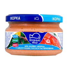 Продукт з ікрою океанічної риби та лососем пастеризований Ікорка Водний світ с/б 160г