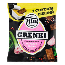 Грінки житні Молодий часник + соус Сирний Grenki Flint м/у 75г