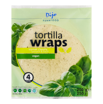 Тортилья з базиліком і шпинатом Dijo м/у 250г