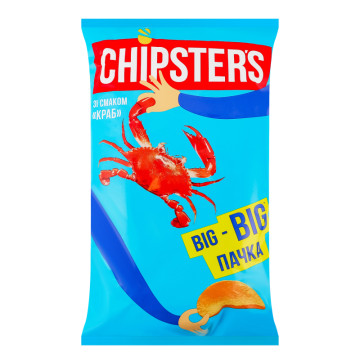 Чипси картопляні Краб Chipster's м/у 100г