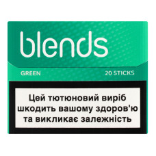 Виріб тютюновмісний для електричного нагрівання з фільтром Blends Green 20шт