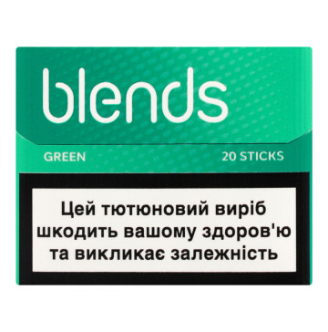 Виріб тютюновмісний для електричного нагрівання з фільтром Blends Green 20шт