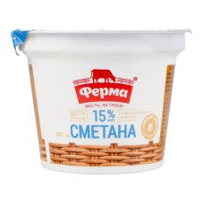 Сметана 15% Ферма ст 200г