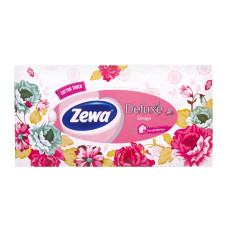 Серветки паперові 3-х шарові Deluxe Desing Zewa 90шт