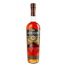Бренді 0.5л 40% виноградний витриманий 5 років VVSOP Aznauri пл