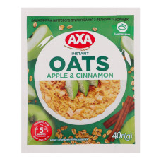 Каша вівсяна миттєвого приготування Apple&Cinnamon Axa м/у 40г