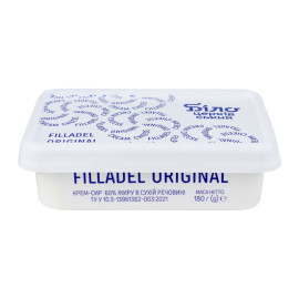 Крем-сир 60% Filladel Original Білоцерківський п/у 180г