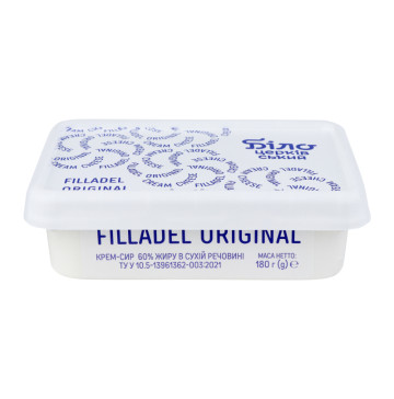 Крем-сир 60% Filladel Original Білоцерківський п/у 180г