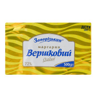 Маргарин 72% столовий Вершковий особий Запорізький м/у 500г