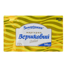 Маргарин 72% столовий Вершковий особий Запорізький м/у 500г