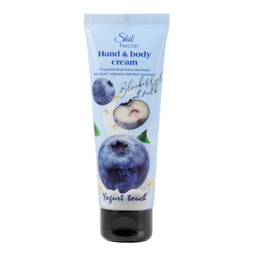 Крем для рук і тіла Екстракт чорниці та вівсяне молочко Yogurt Touch Nectar Shik 75мл
