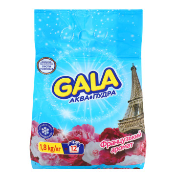Порошок пральний Французький аромат Аква-пудра Gala 1.8кг