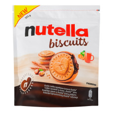 Печиво з начинкою із горіхової пасти та какао Biscuits Nutella д/п 193г