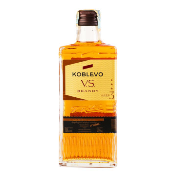 Бренді 250мл 40% 3 зірки VS Koblevo пл