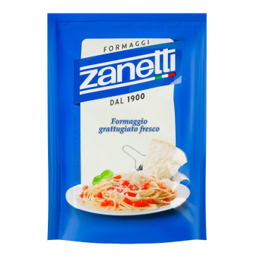 Сир 32% твердий тертий витриманий Zanetti д/п 100г