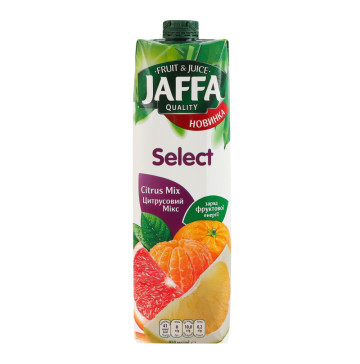 Нектар із суміші фруктів пастеризований Цитрусовий мікс Select Jaffa т/п 950мл