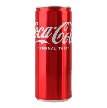 Напій безалкогольний сильногазований на ароматизаторах Original Taste Coca-Cola з/б 250мл