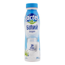 Йогурт 2.2% питний Білий Lactel п/пл 290г