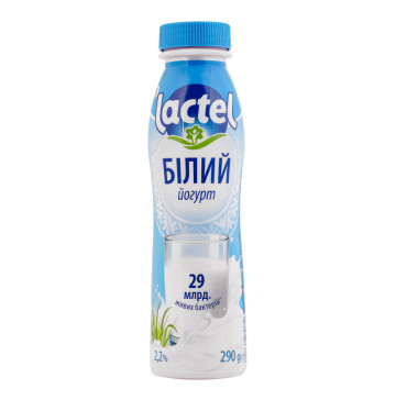 Йогурт 2.2% питний Білий Lactel п/пл 290г
