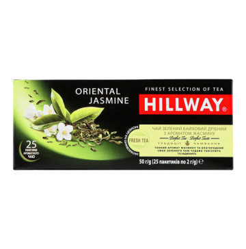 Чай зелений байховий дрібний з ароматом жасмину Oriental Jasmine Hillway к/у 25х2г