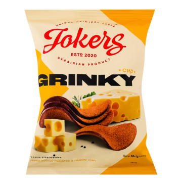 Грінки житньо-пшеничні Сир Jokers м/у 80г