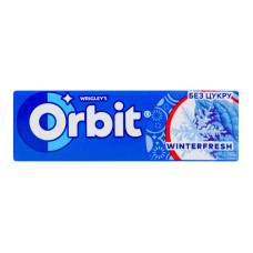 Гумка жувальна без цукру Winterfresh Orbit м/у 14г