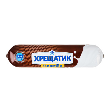 Морозиво 12% пломбір шоколадне Хрещатик м/у 500г