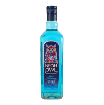 Джин Blue curacao Neon Owl 37.5% с/пл 700мл