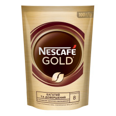 Кава розчинна сублімована Nescafe Gold д/п 100г