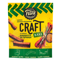 Грінки житньо-пшеничні Кабаноси та гірчиця Craft Bars Flint д/п 80г