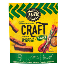 Грінки житньо-пшеничні Кабаноси та гірчиця Craft Bars Flint д/п 80г