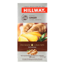 Чай чорний байховий з імбирем Hillway к/у 25х1.5г