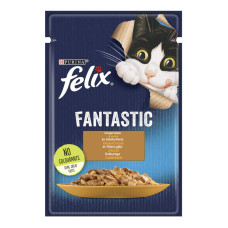 Корм консервований для котів з індичкою в желе Fantastic Felix purina м/у 85г