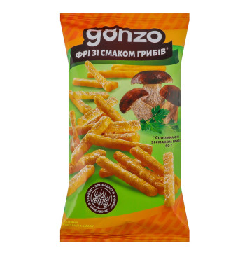 Соломка фрі зі смаком грибів Gonzo м/у 40г