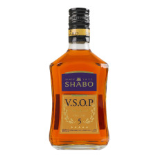 Бренді 5 зірок V.S.O.P Shabo 40% с/пл 250мл