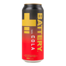 Напій енергетичний безалкогольний сильногазований Taste Cola Battery з/б 500мл Напій енергетичний безалкогольний сильногазований Taste Cola Battery з/б 500мл