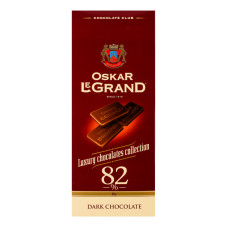 Шоколад 82% чорний Oskar Le Grand к/у 82г