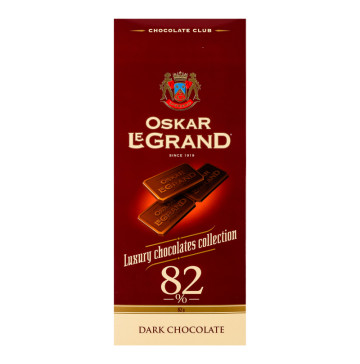 Шоколад 82% чорний Oskar Le Grand к/у 82г