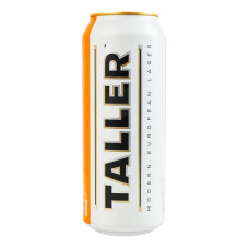 Пиво світле пастеризоване Taller 5% з/б 500мл