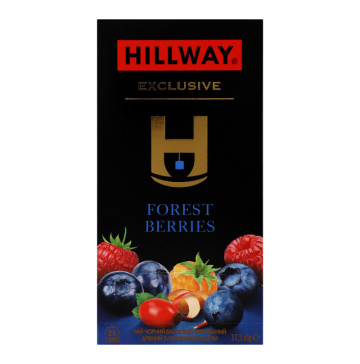 Чай чорний байховий дрібний Forest berries Exclusive Hillway к/у 25х1.5г