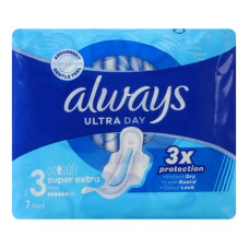 Прокладки гігієнічні ароматизовані Super Extra Ultra Day Always 7шт